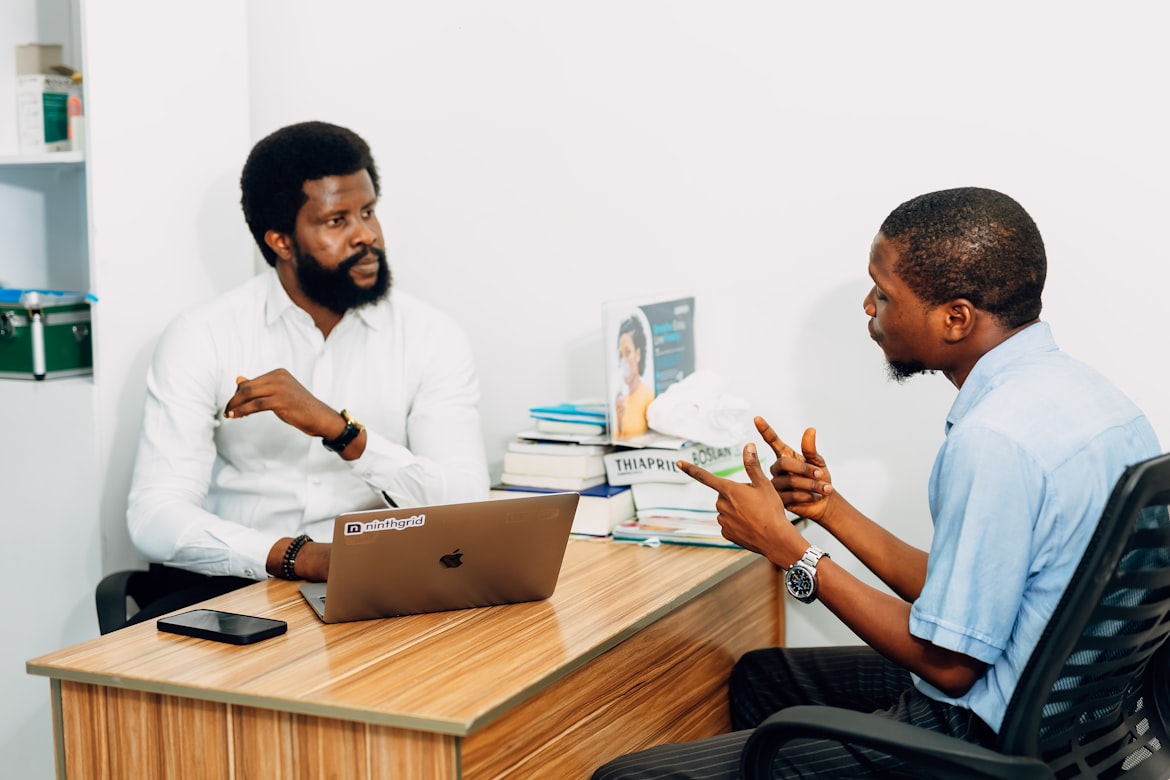 Doctor discussing concerns during a medical consultation