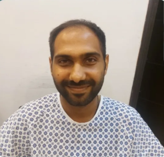 Hair care result before treatment
